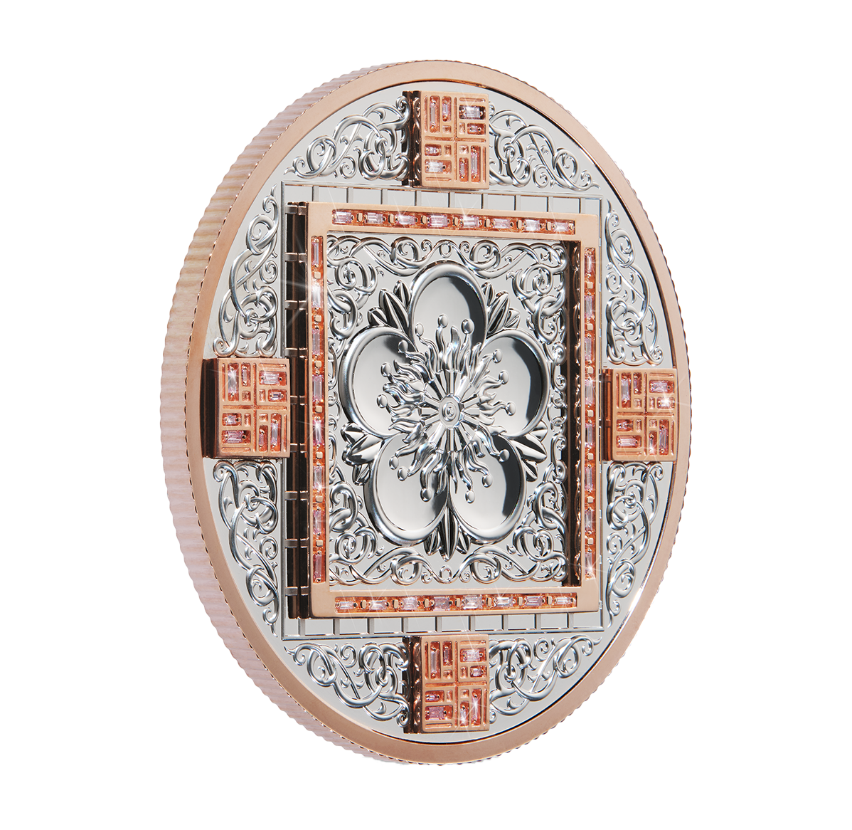 10 oz. Pure Platinum Pink Diamond Coin – Splendour