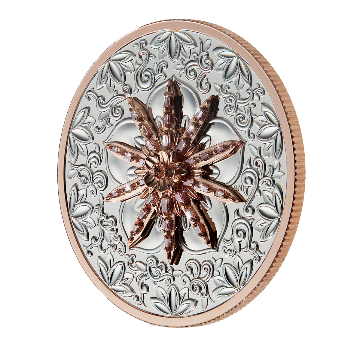 2 oz. Pure Platinum Pink Diamond Coin – Grandeur