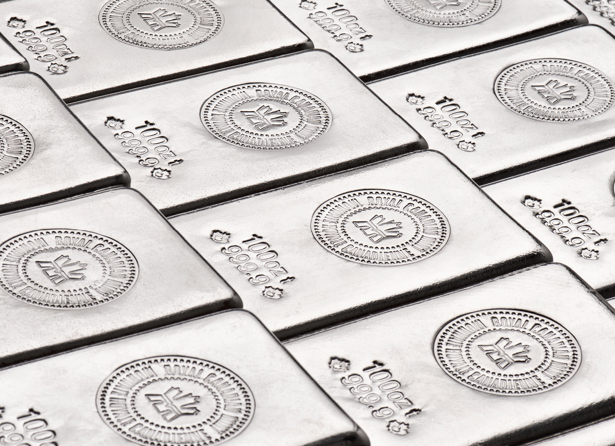 Silver bullion bars