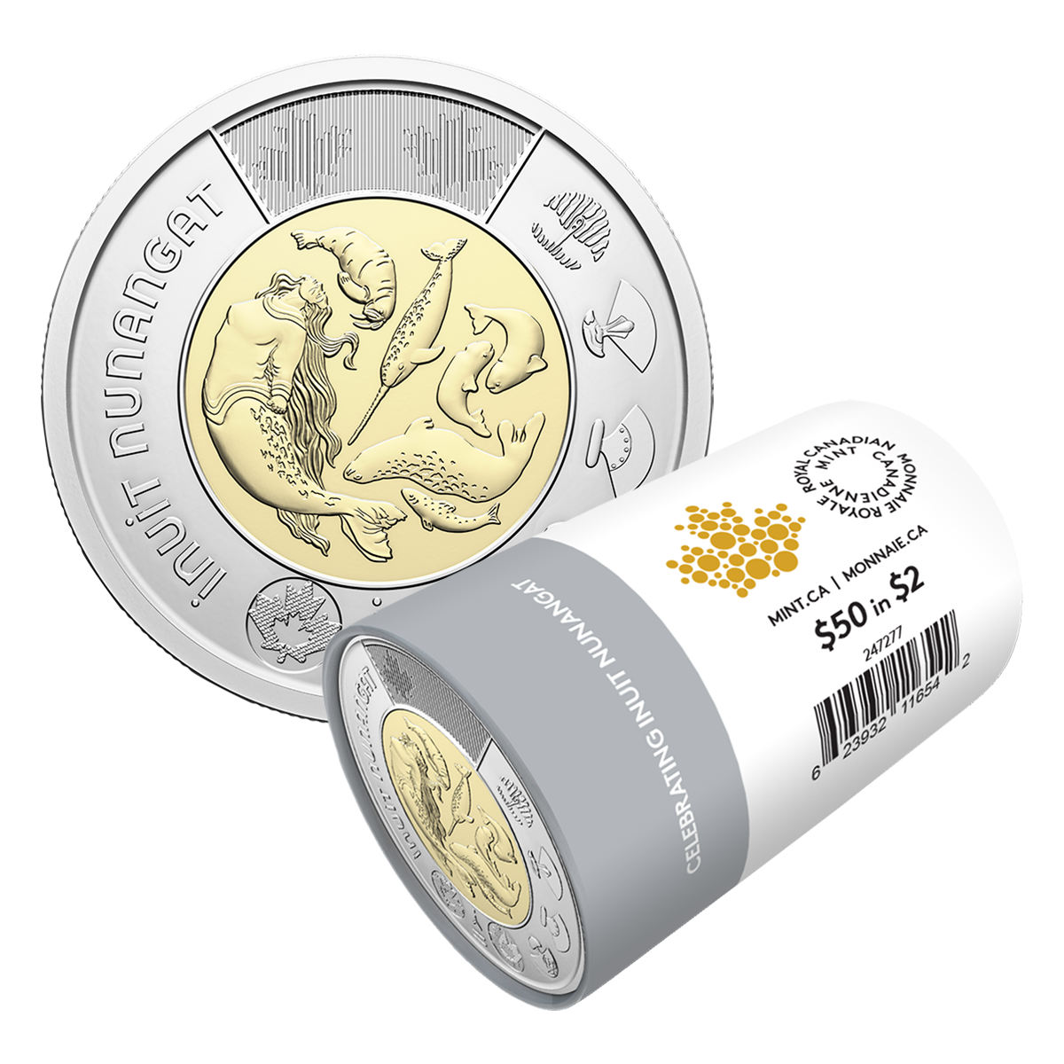 image 2024 $2 Celebrating Inuit Nunangat Non-colourized Special Wrap Roll