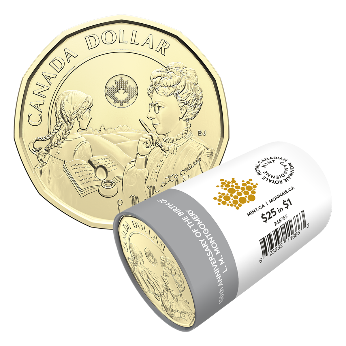 image 2024 $1 150th Anniversary of the Birth of L. M. Montgomery Non-colourized Special Wrap Roll