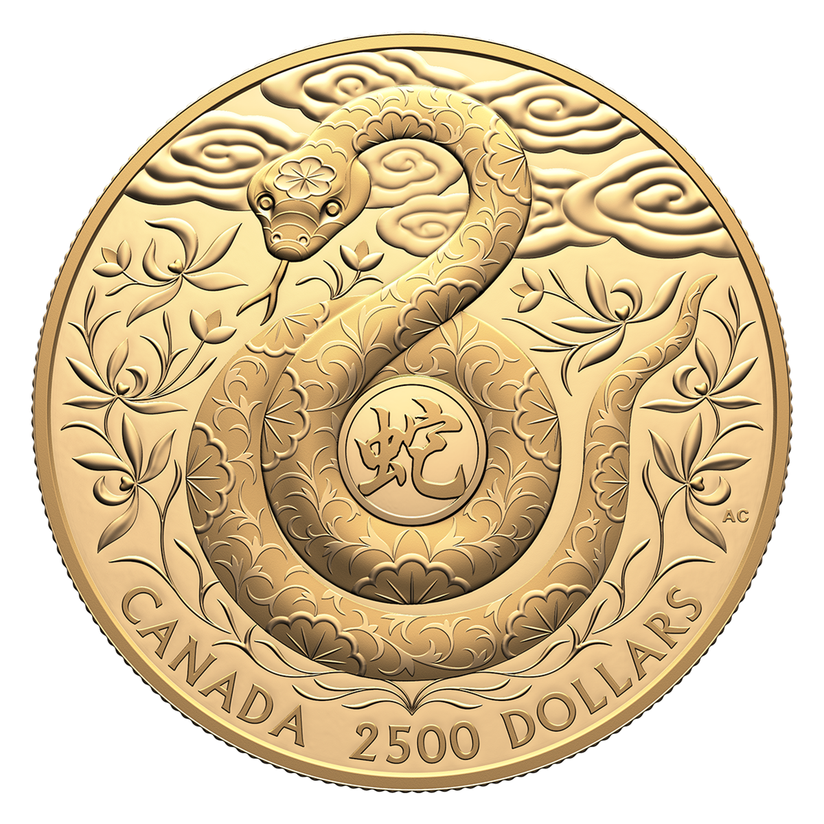 Lunar Year of the Snake - 1 kg Pure Gold Coin
