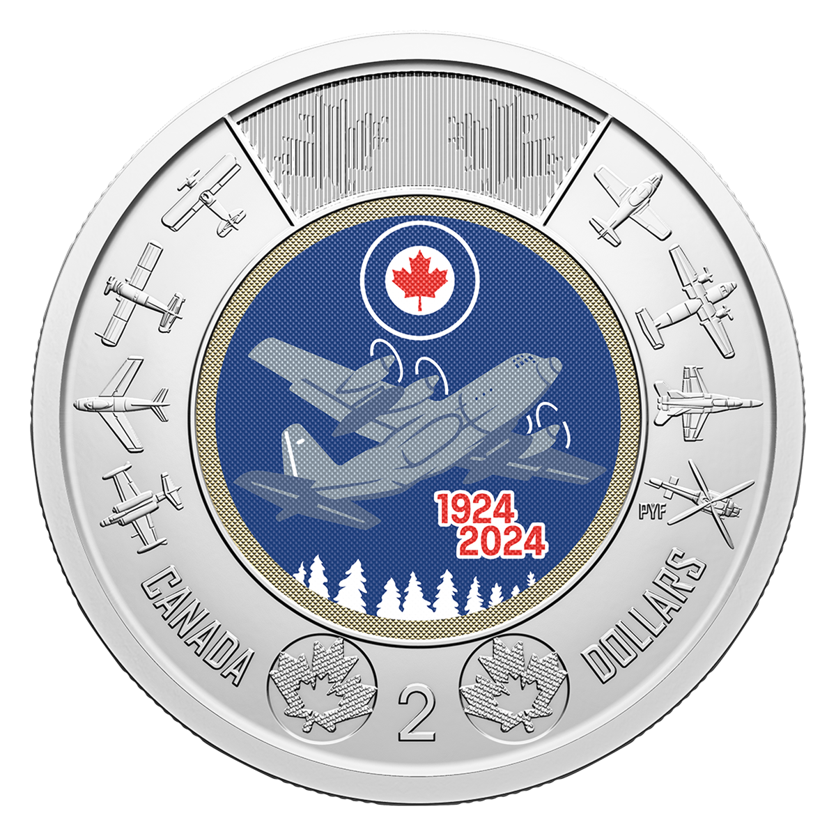 image 100ᵗʰ Anniversary of the RCAF commemorative $2 circulation coin