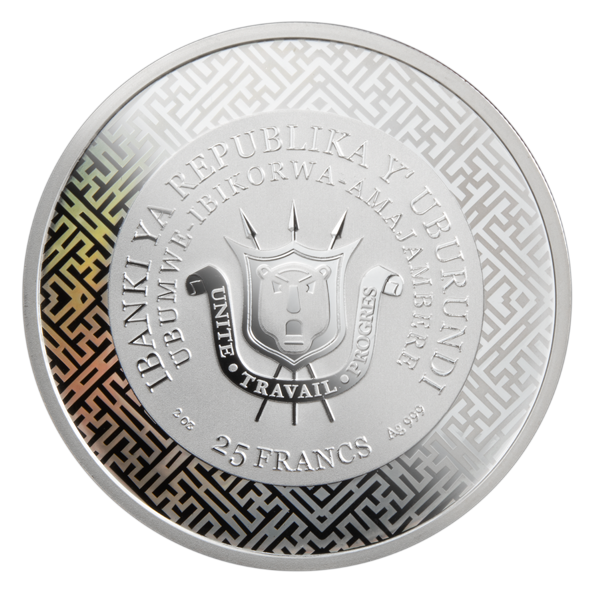 Lunar Year Of The Snake With Jade - 2 oz. Fine Silver Coin