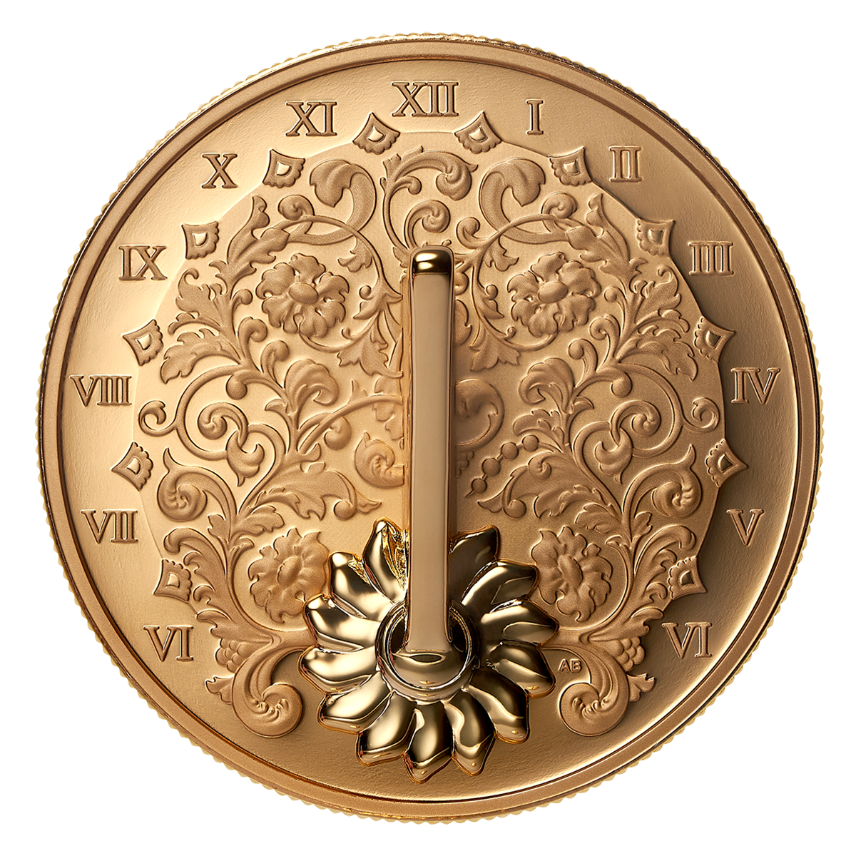 The Gilded Sundial - 1 oz. Fine Silver Coin