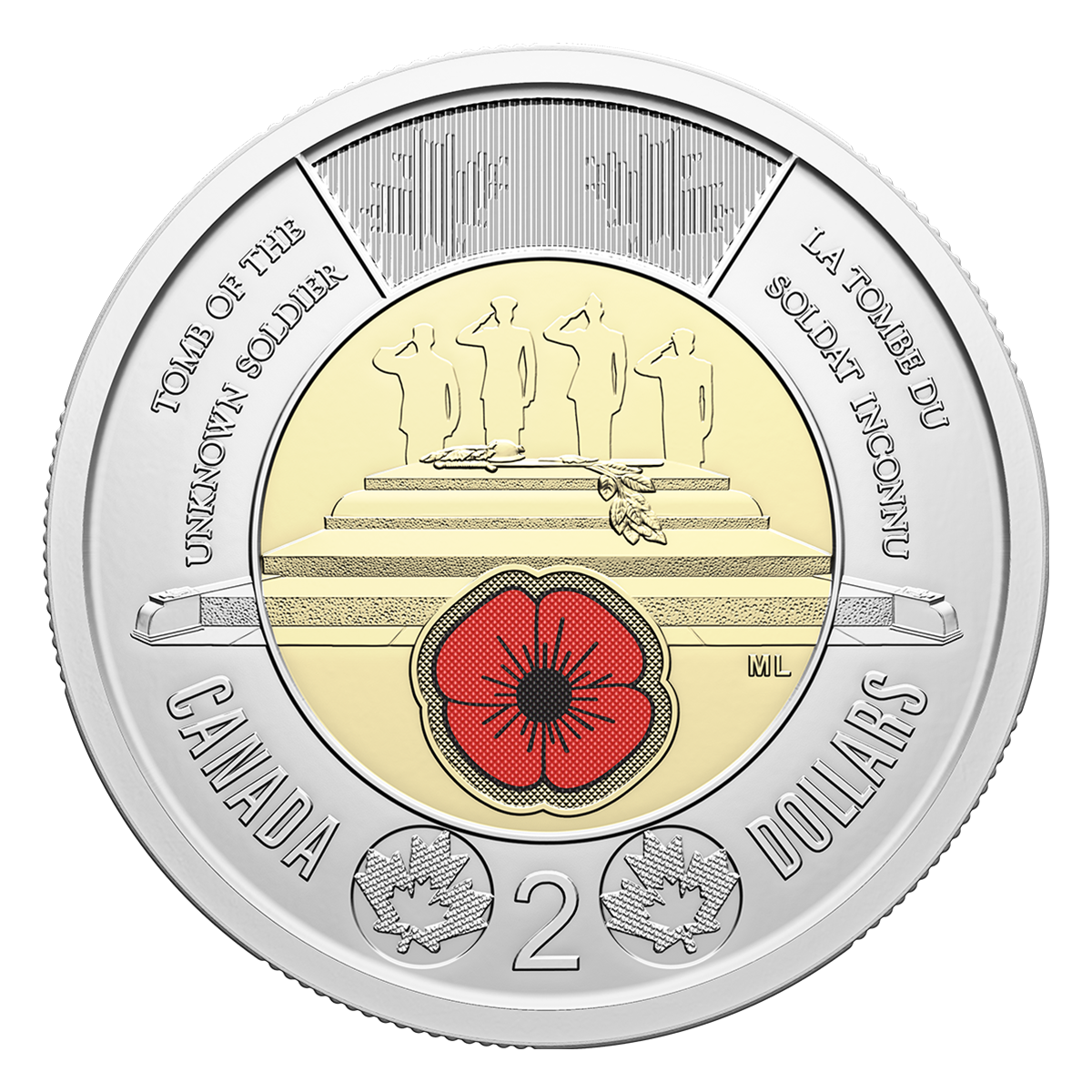  $2 Honouring Canada’s Unknown Soldier Commemorative Circulation Coin