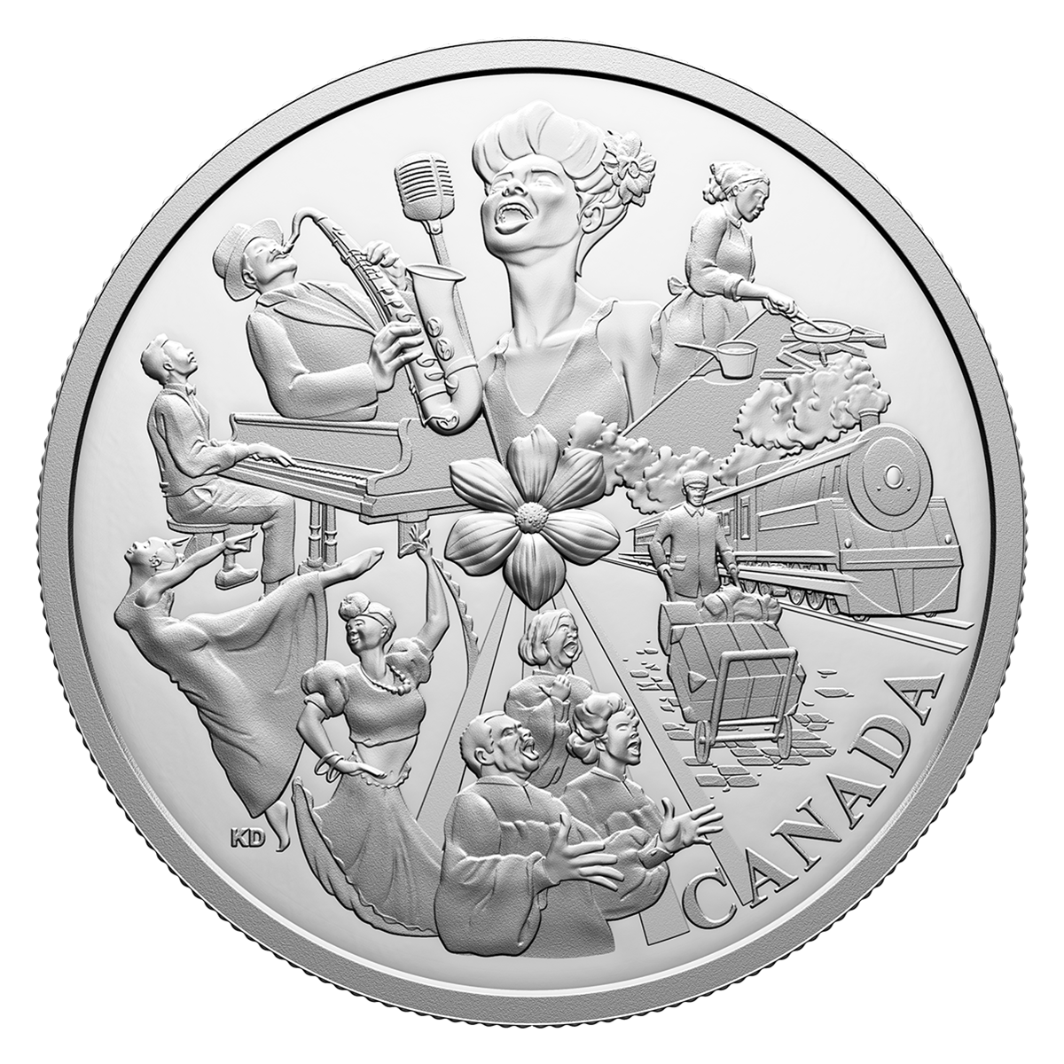 Commemorating Black History: Hogan’s Alley – 1 oz. Fine Silver Coin