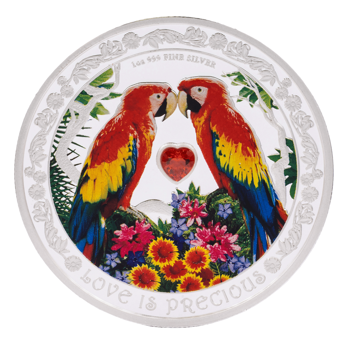 Love is Precious: Macaw – 1 oz. Fine Silver Coin