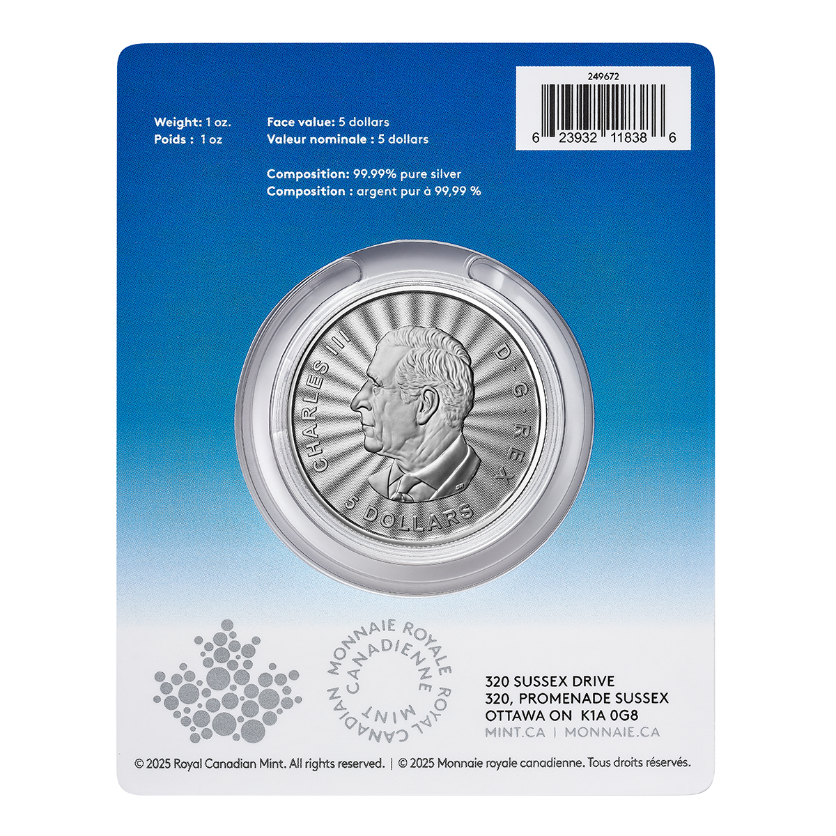 2025 The Majestic Polar Bear: First Strikes – 1 oz. 99.99% Pure Silver Coin (Premium Bullion)