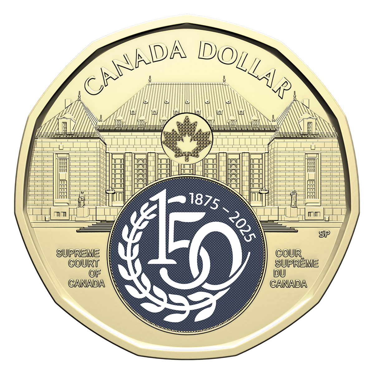 $1 150th Anniversary of the Supreme Court of Canada coin $1 150th Anniversary of the Supreme Court of Canada coin