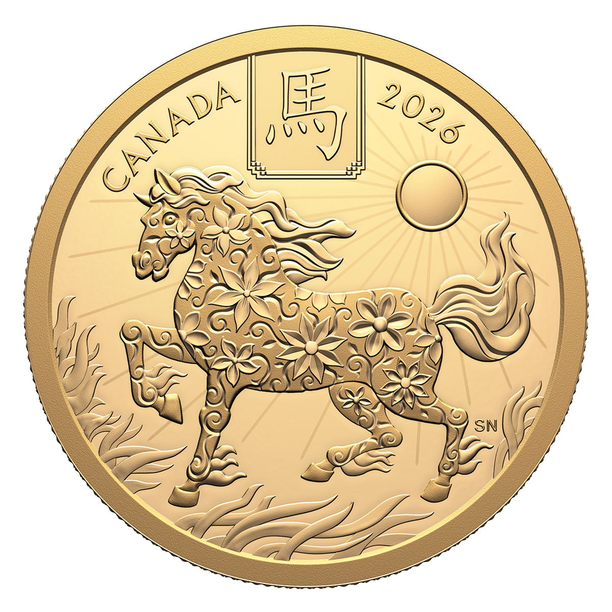 Lunar Year of the Horse – Pure Gold Coin (2026)