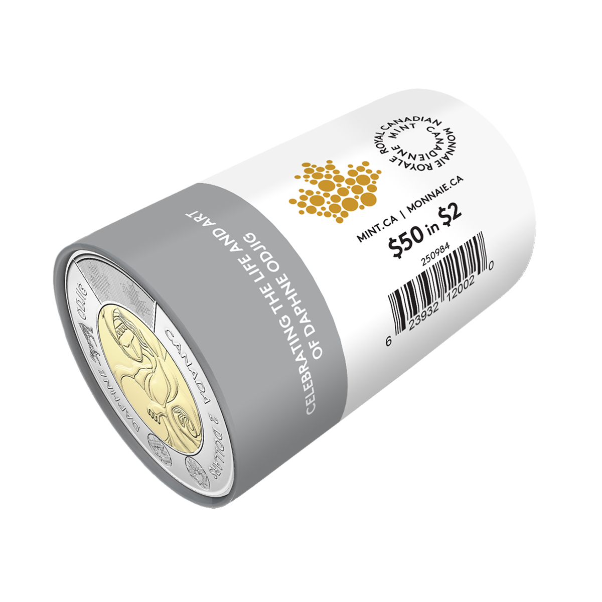 2025 $2 Celebrating the Life and Art of Daphne Odjig Non-colourized Special Wrap Roll