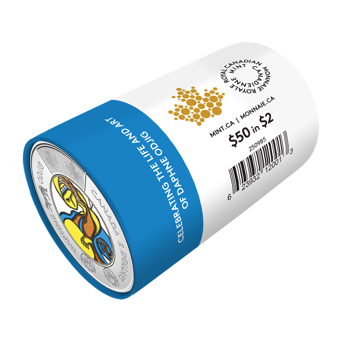 2025 $2 Celebrating the Life and Art of Daphne Odjig Colourized Special Wrap Roll