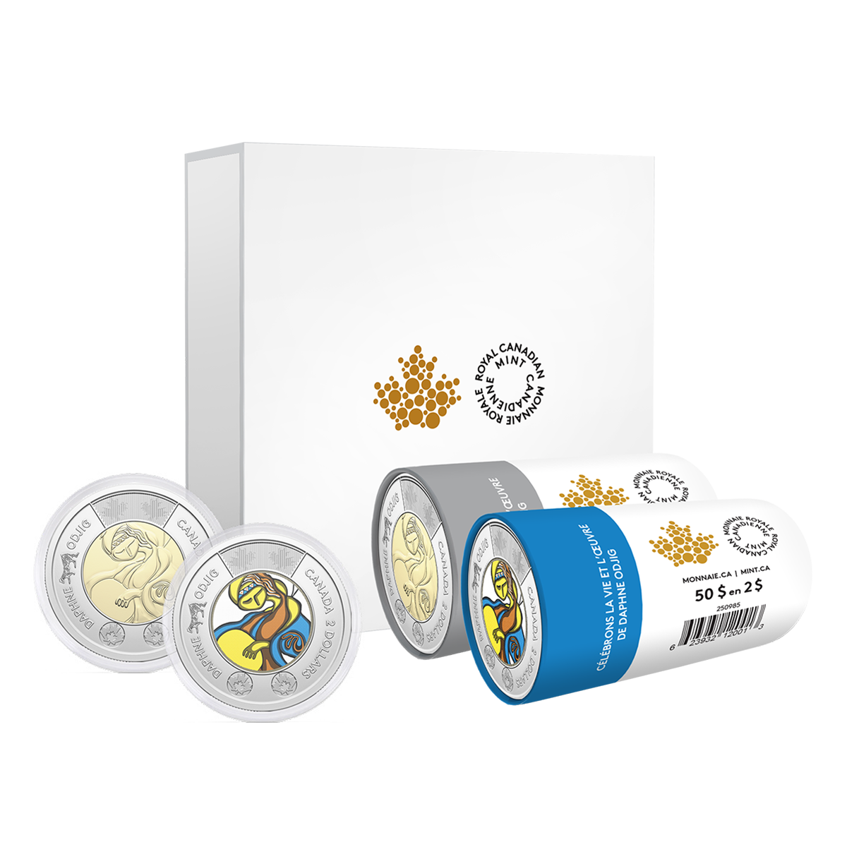 2025 $2 Celebrating the Life and Art of Daphne Odjig Special Wrap Roll Box Set