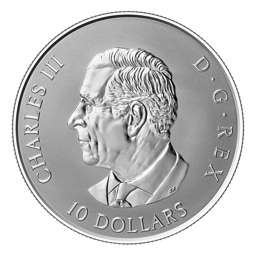 Obverse of silver coin