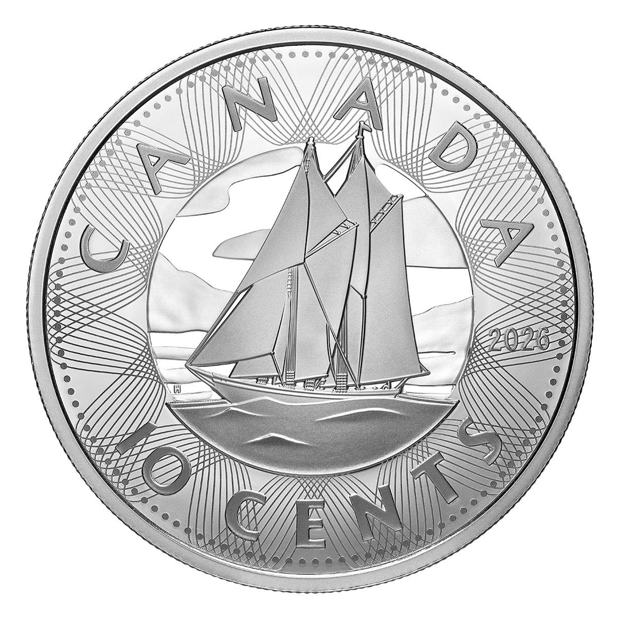 Multilayered <em>Bluenose</em> – Fine Silver Coin