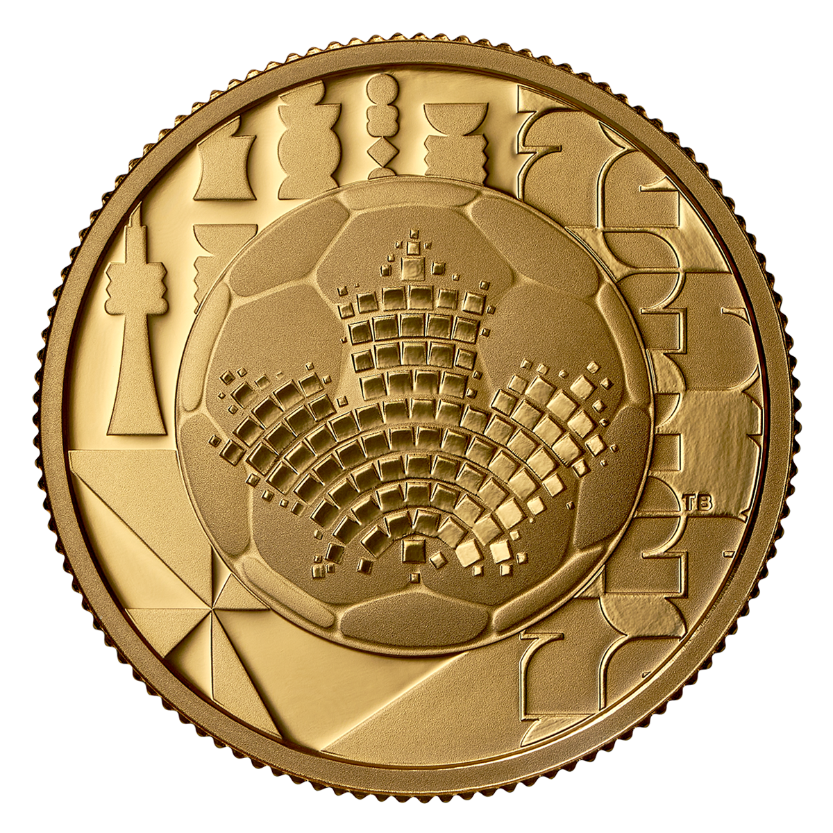 FIFA World Cup 2026ᵀᴹ: The Beautiful Game – ¼ oz. Pure Gold Coin