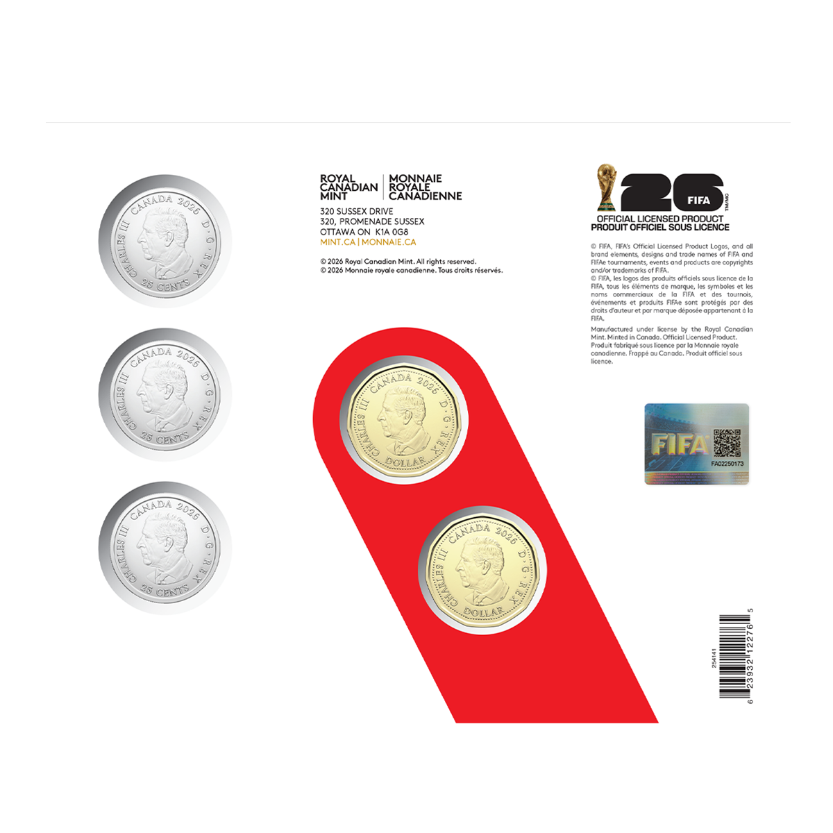 2026 Five-Coin Set – FIFA World Cup 2026ᵀᴹ