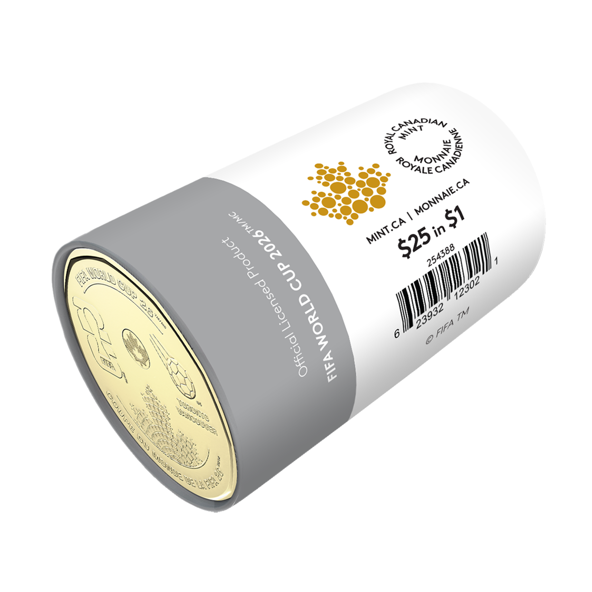 2026 $1 FIFA World Cup 2026ᵀᴹ Non-colourized Special Wrap Roll 