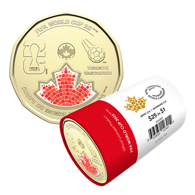 2026 $1 FIFA World Cup 2026ᵀᴹ Colourized Special Wrap Roll