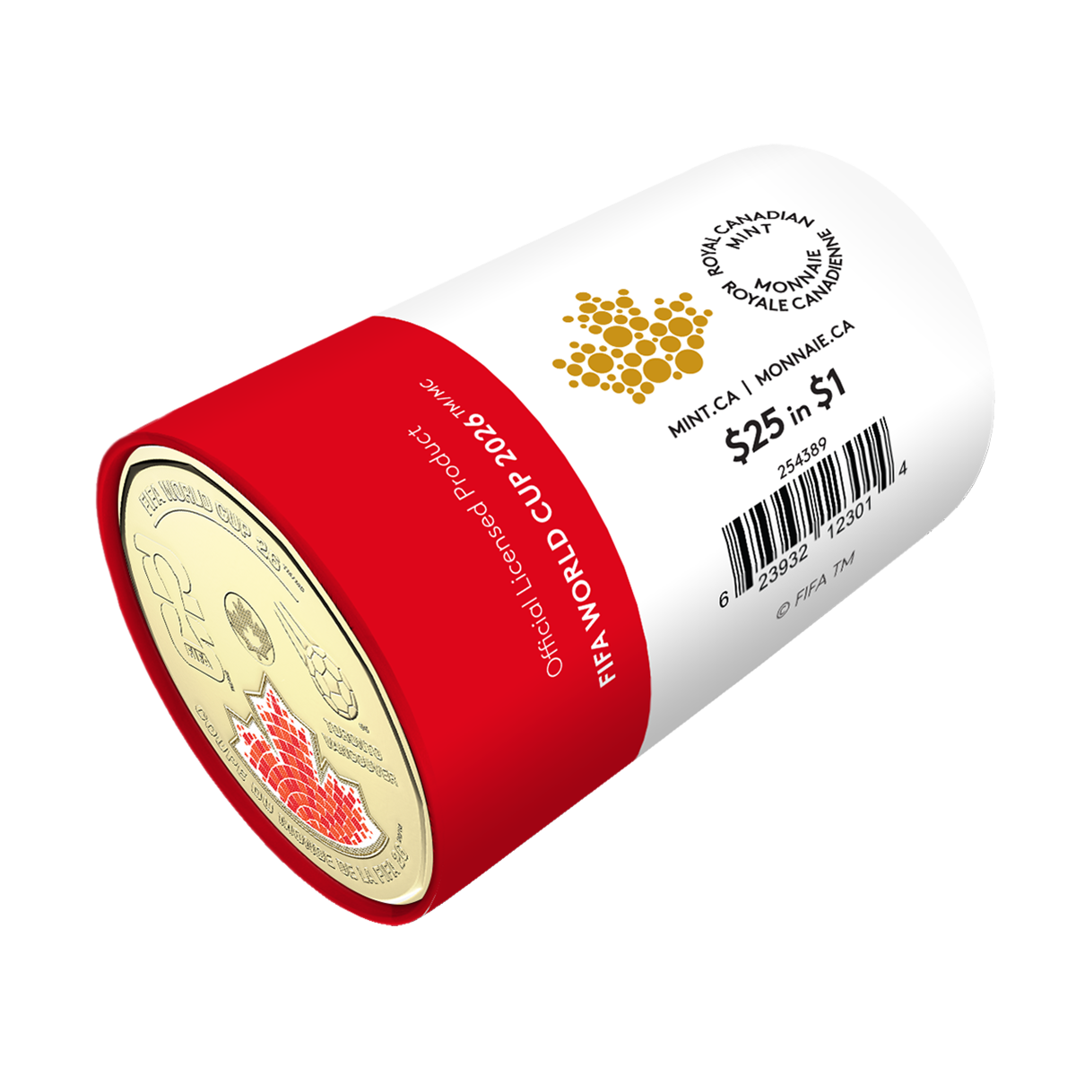 2026 $1 FIFA World Cup 2026ᵀᴹ Colourized Special Wrap Roll