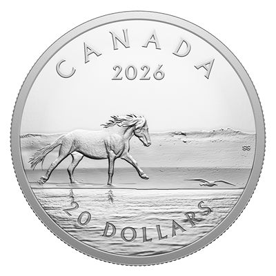 Sable Island Horses – 1 oz. Fine Silver Coin