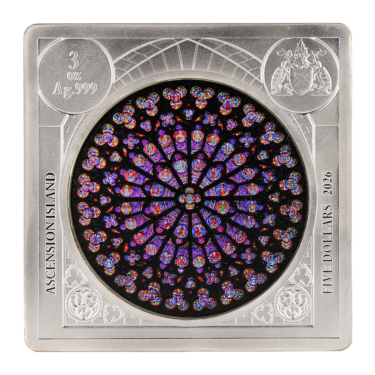 Rose Window - Notre Dame - 2026 Fine Silver Coin
