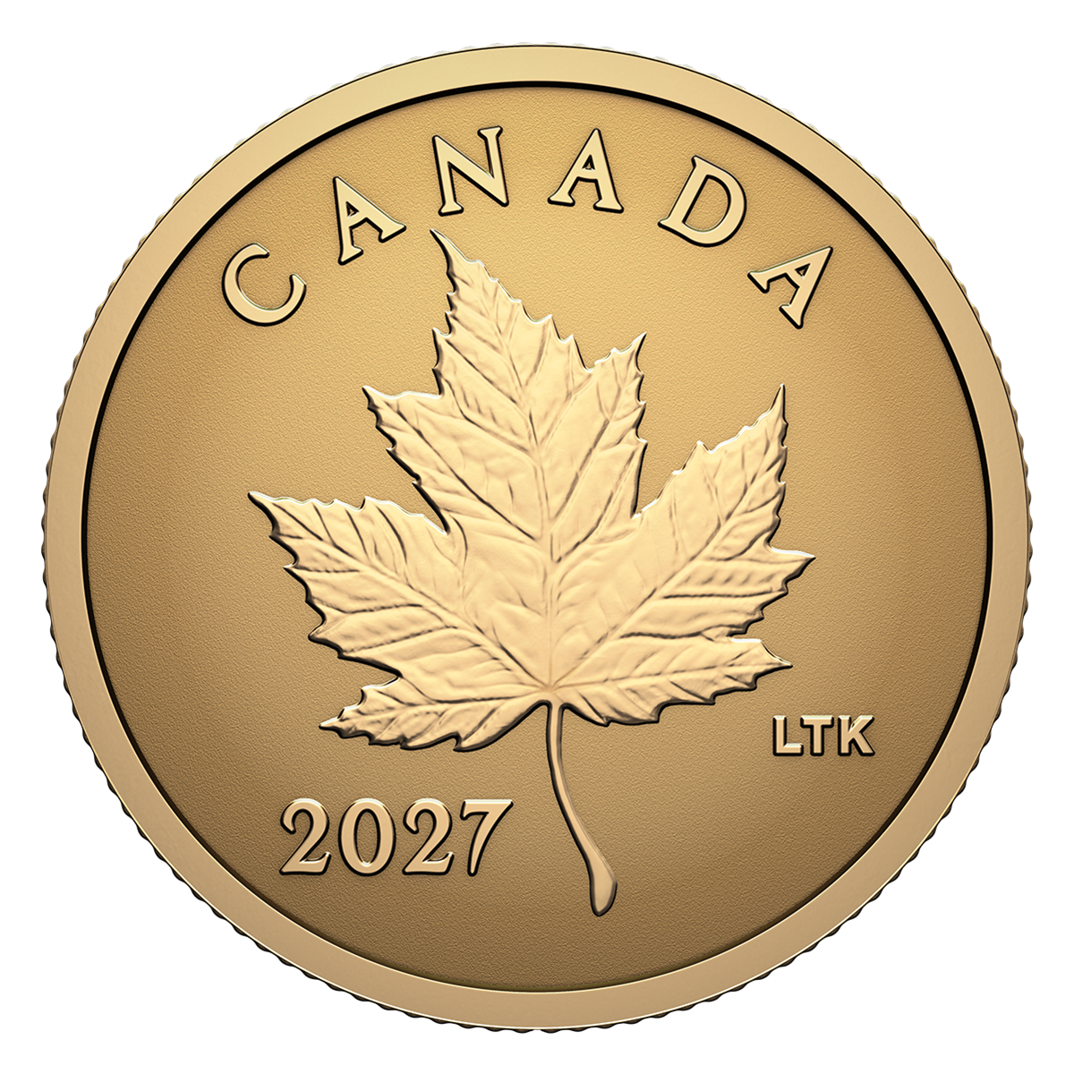 Iconic Maple Leaf – 0.5g Pure Gold Coin (2027)