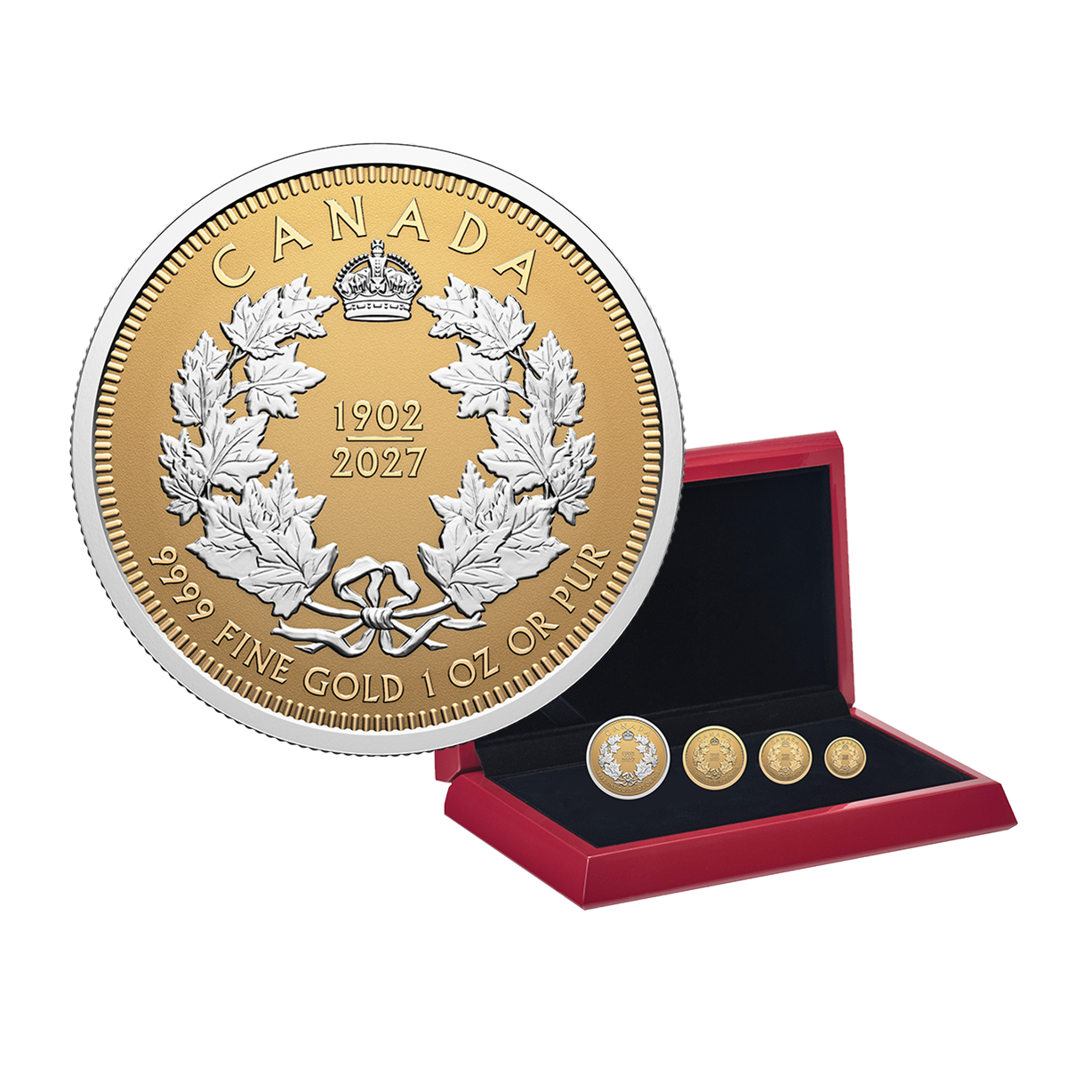 Pure Gold Fractional Set – 125th Anniversary of the Coronation of King&nbsp;Edward&nbsp;VII