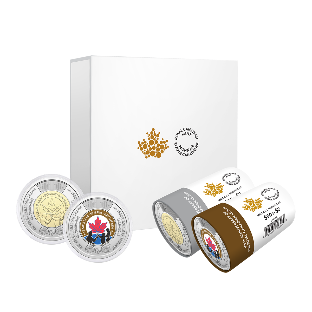 2026 $2 Special Wrap Roll Box Set - 100th Anniversary of The Royal Canadian Legion