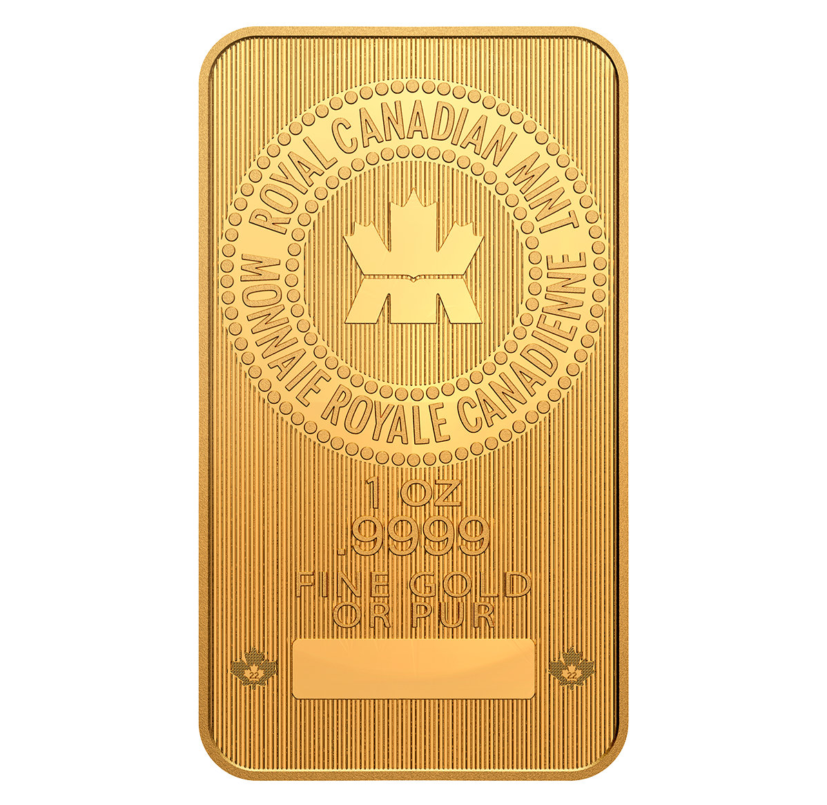 2022 1 oz. 99.99% Pure Gold Bar (Bullion)