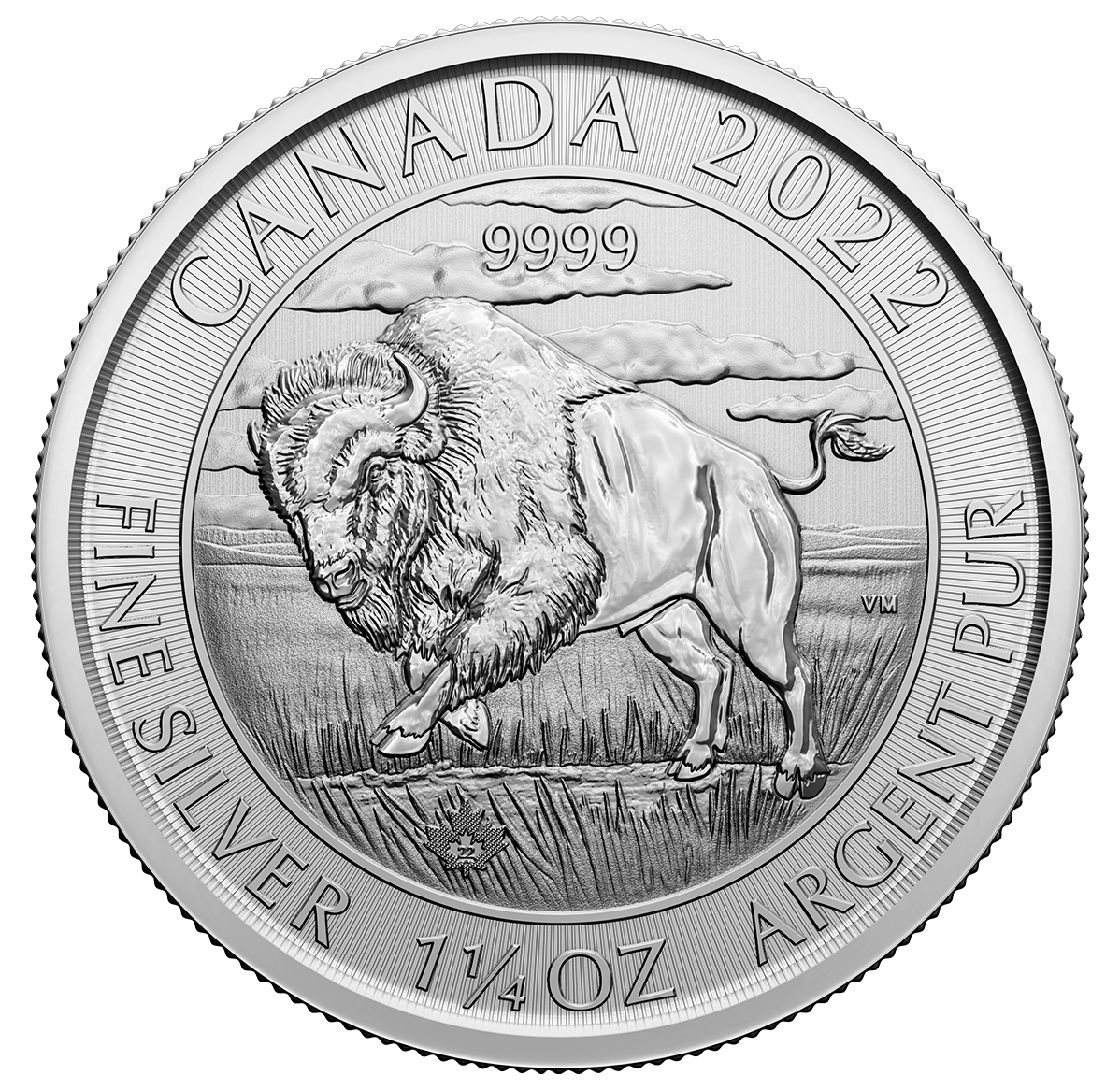 2022 $8 1 ¼ oz. 99.99% Pure Silver Buffalo (Bullion)