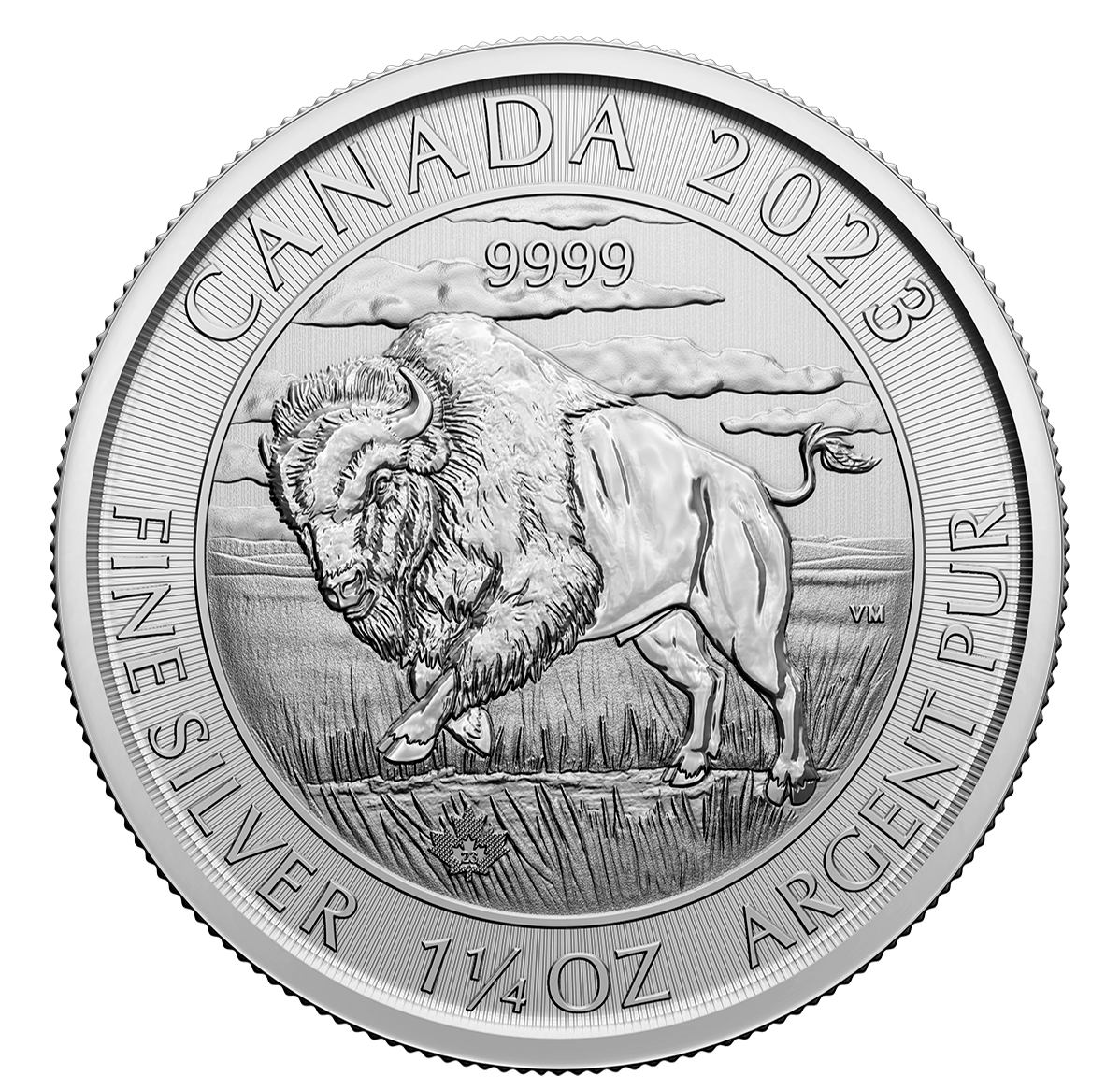 2023 Bison - 1 1/4 oz. 99.99% Pure Silver Coin (Bullion)