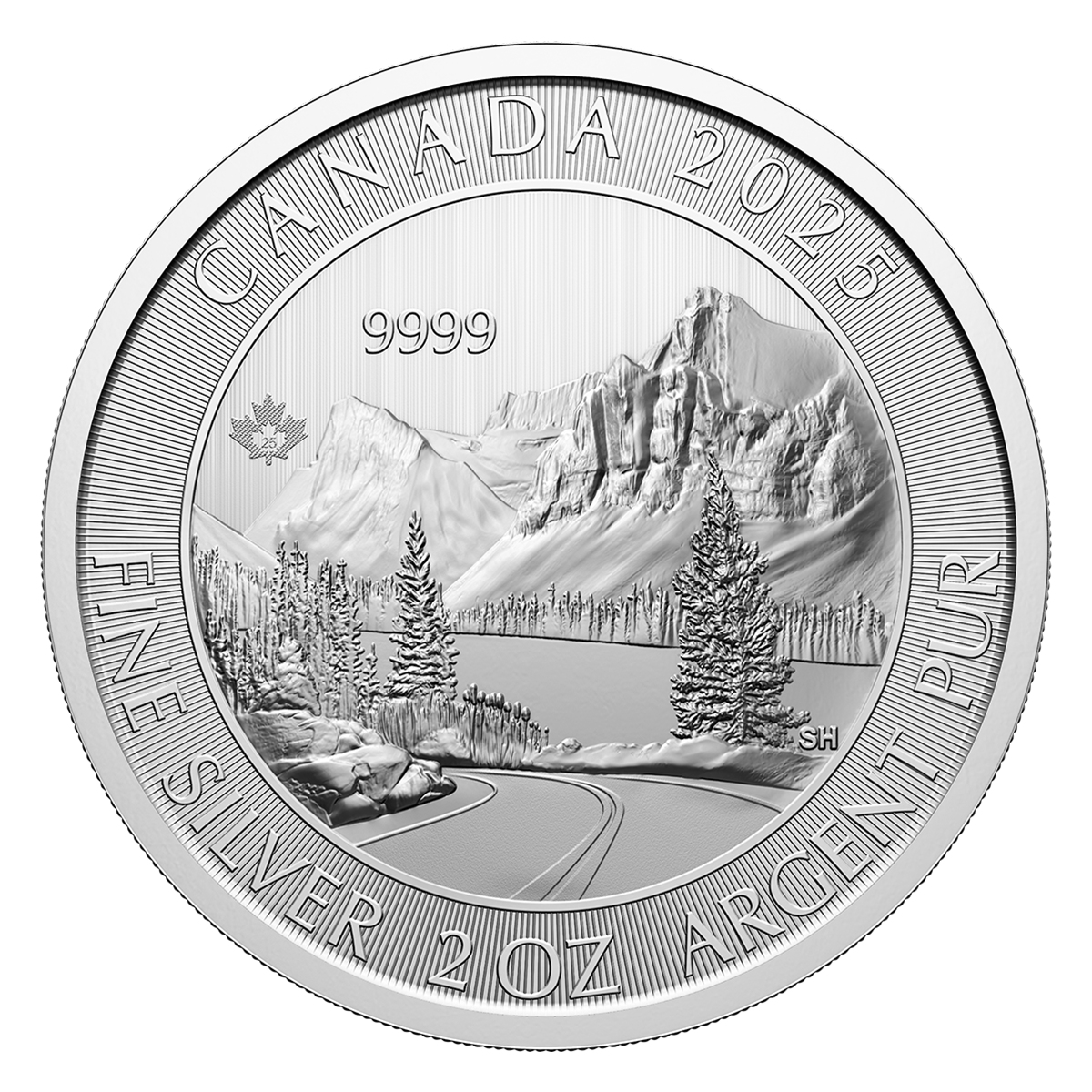 2025 The Rockies - 2 oz. 99.99% Pure Silver Coin (Bullion)