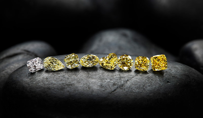Fancy yellow diamonds